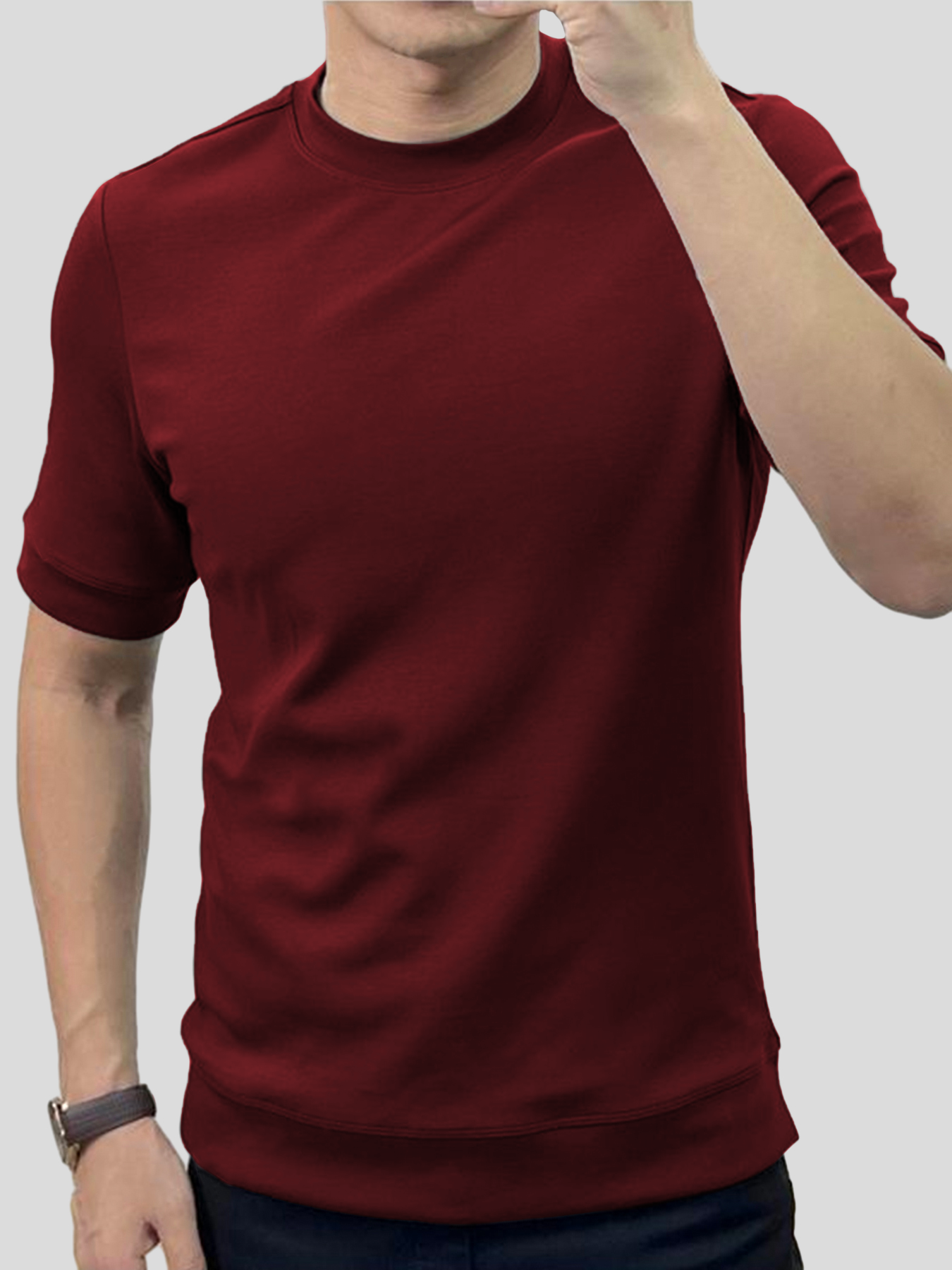 Nicolás - Camiseta de Manga Corta Slim Fit en Modal