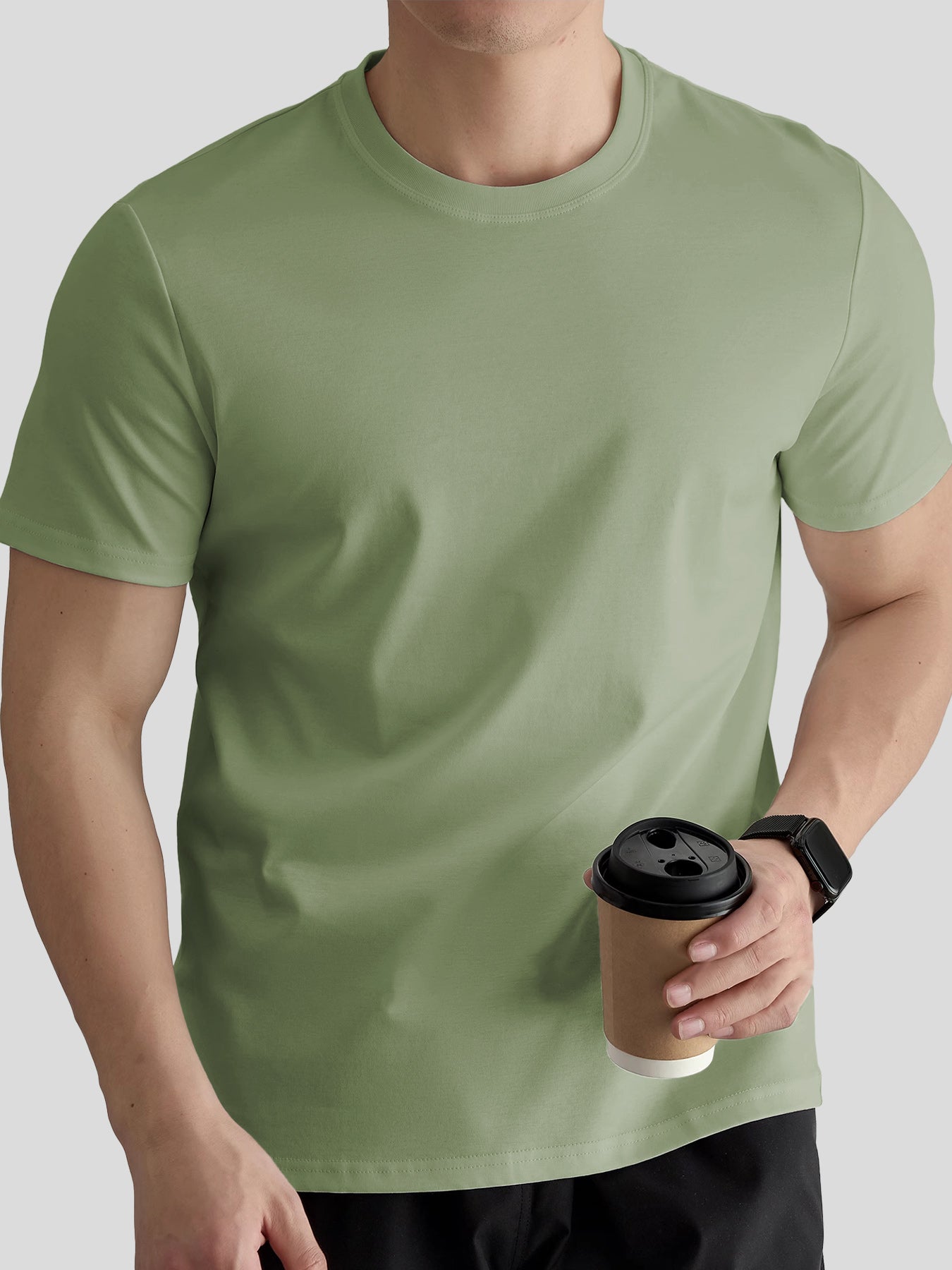 León - Camiseta de Cuello Redondo ThickFit