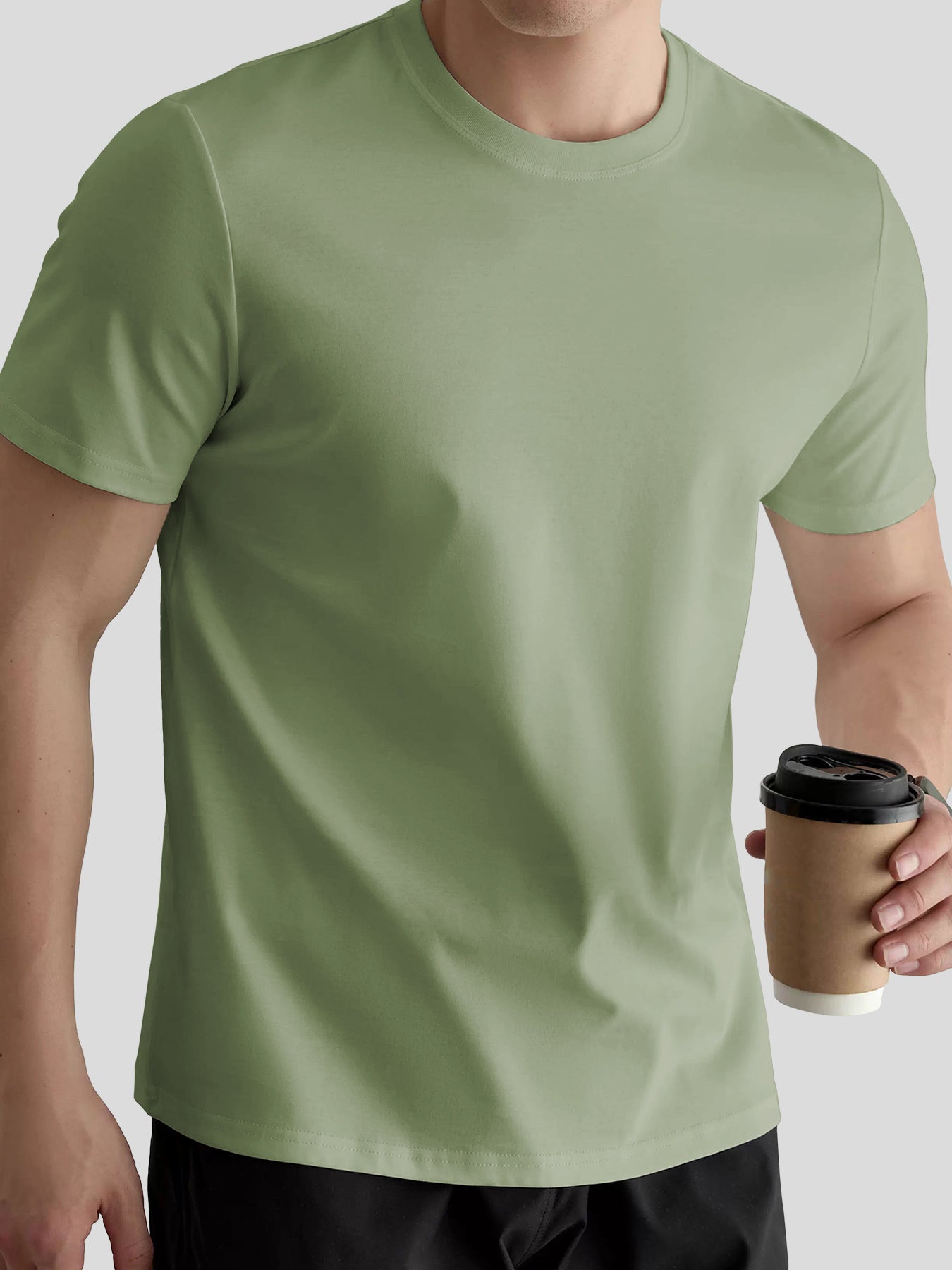 León - Camiseta de Cuello Redondo ThickFit