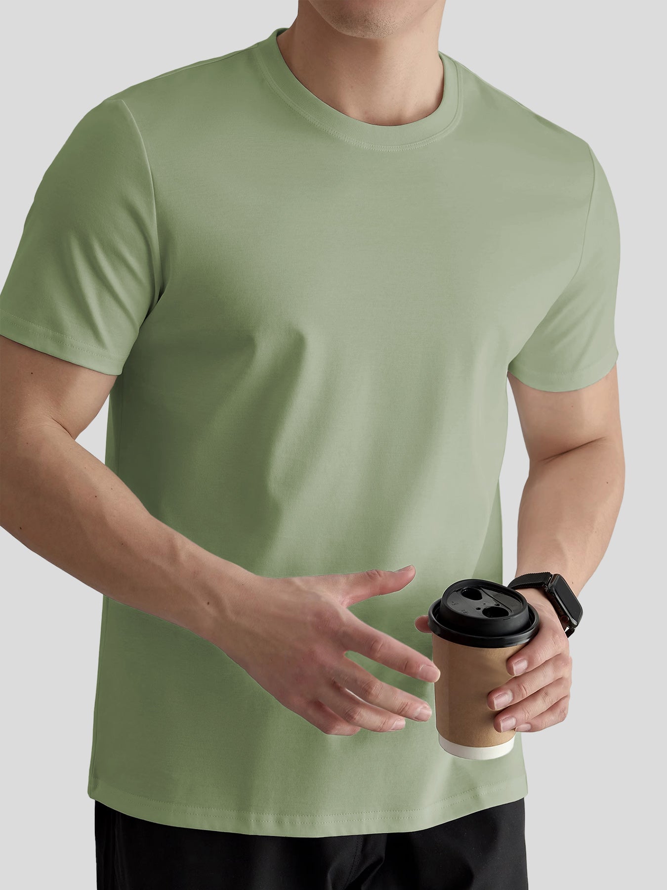 León - Camiseta de Cuello Redondo ThickFit