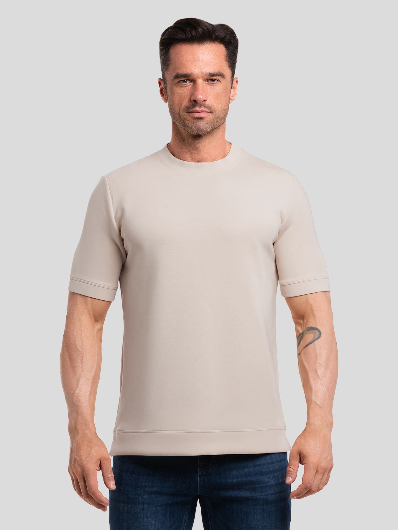 Nicolás - Camiseta de Manga Corta Slim Fit en Modal