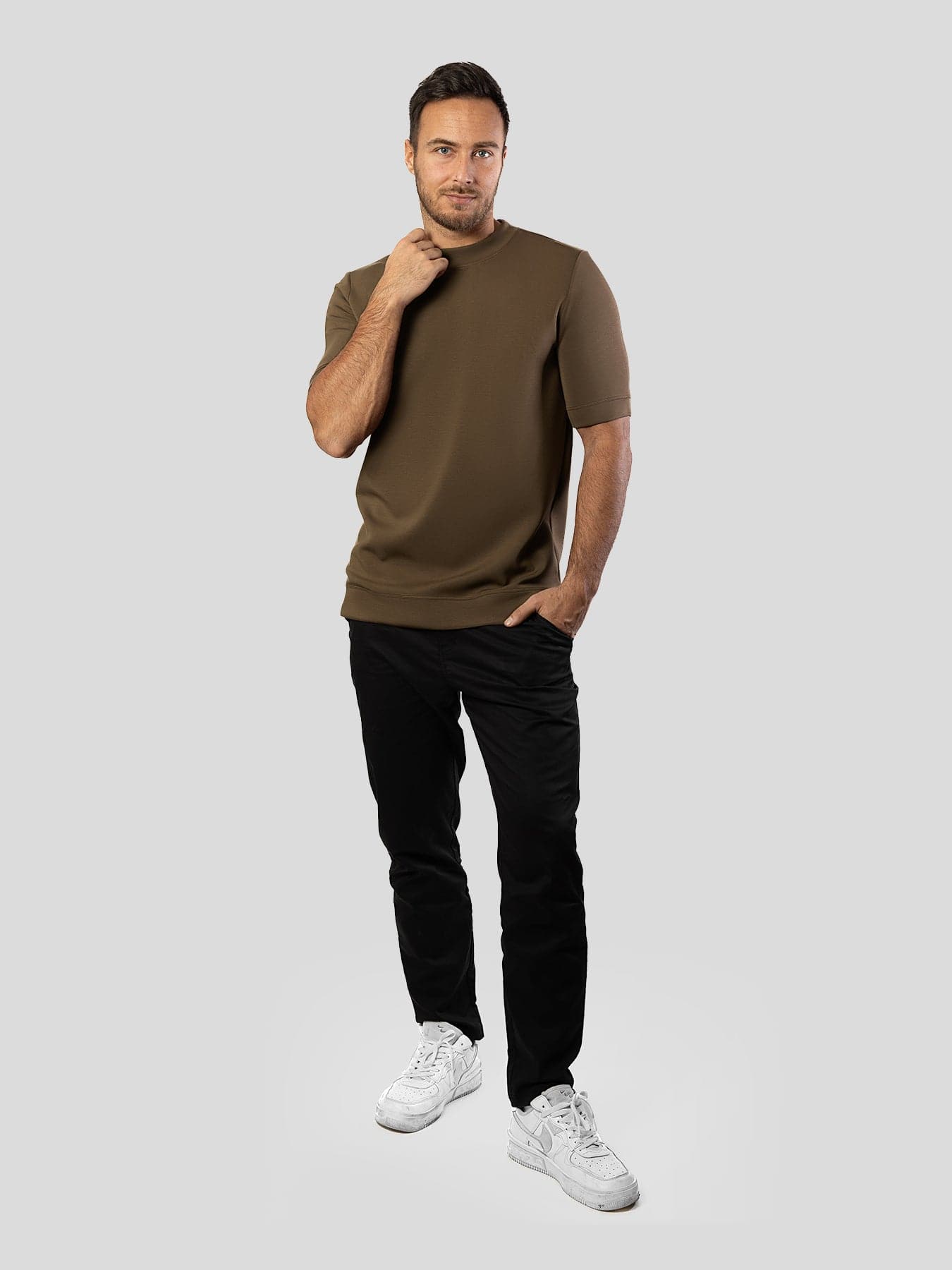 Nicolás - Camiseta de Manga Corta Slim Fit en Modal