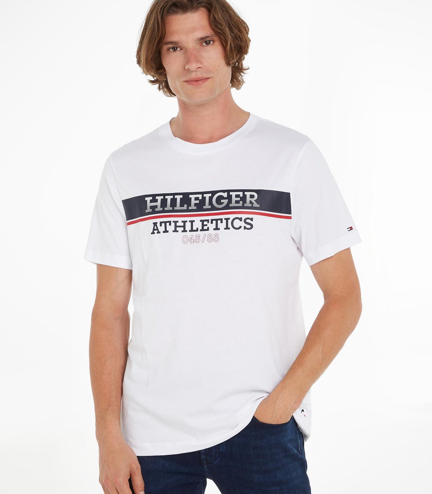 Tommy Hilfiger – Camiseta Athletics Regular Fit De Hombre