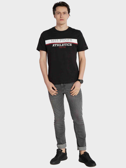Tommy Hilfiger – Camiseta Athletics Regular Fit De Hombre