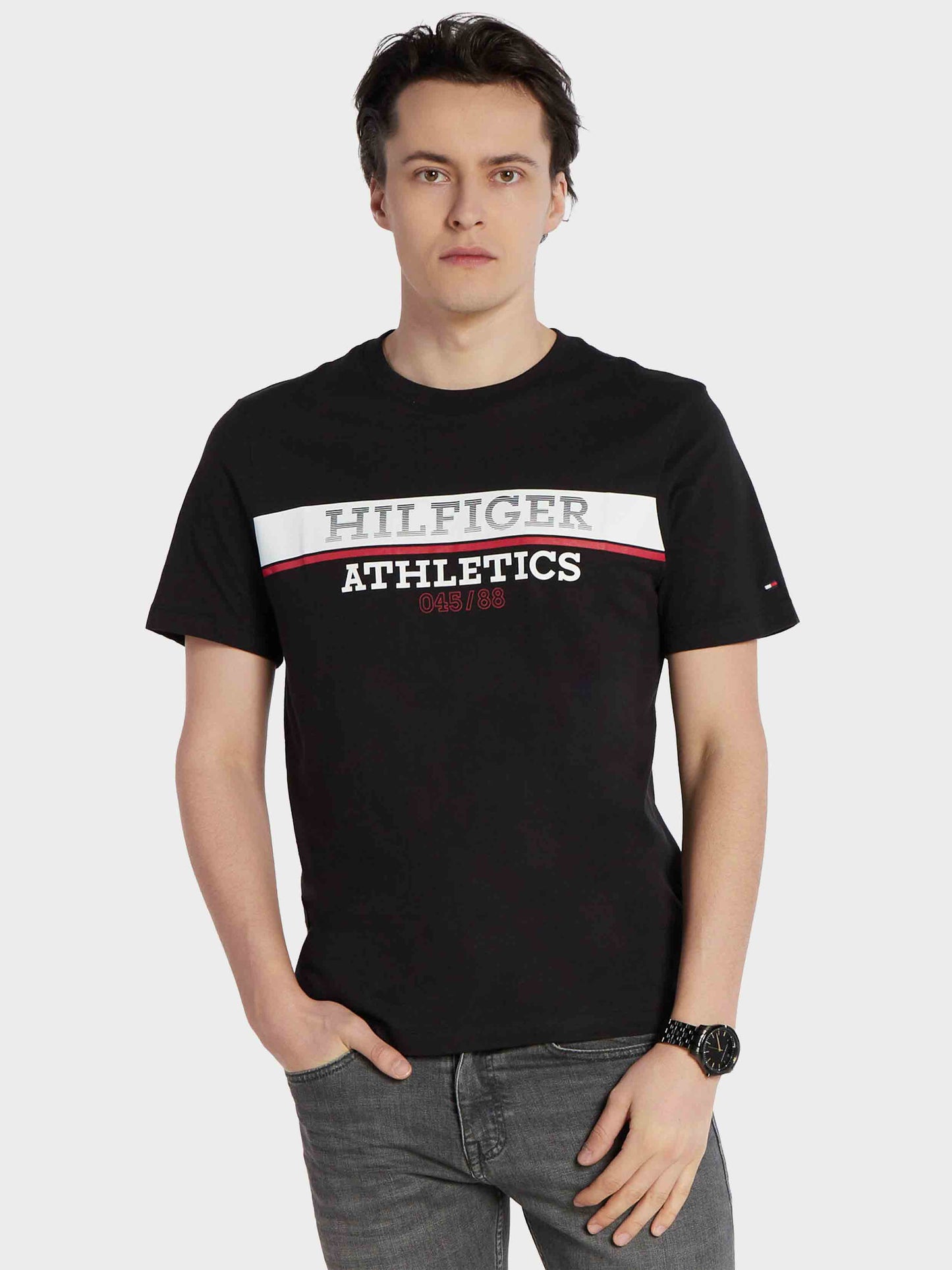 Tommy Hilfiger – Camiseta Athletics Regular Fit De Hombre