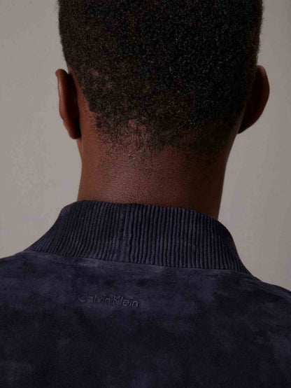 Calvin Klein - Cazadora Bomber De Ante De Hombre