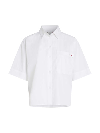 Tommy Hilfiger – Camisa Popelina Boxy Fit De Mujer