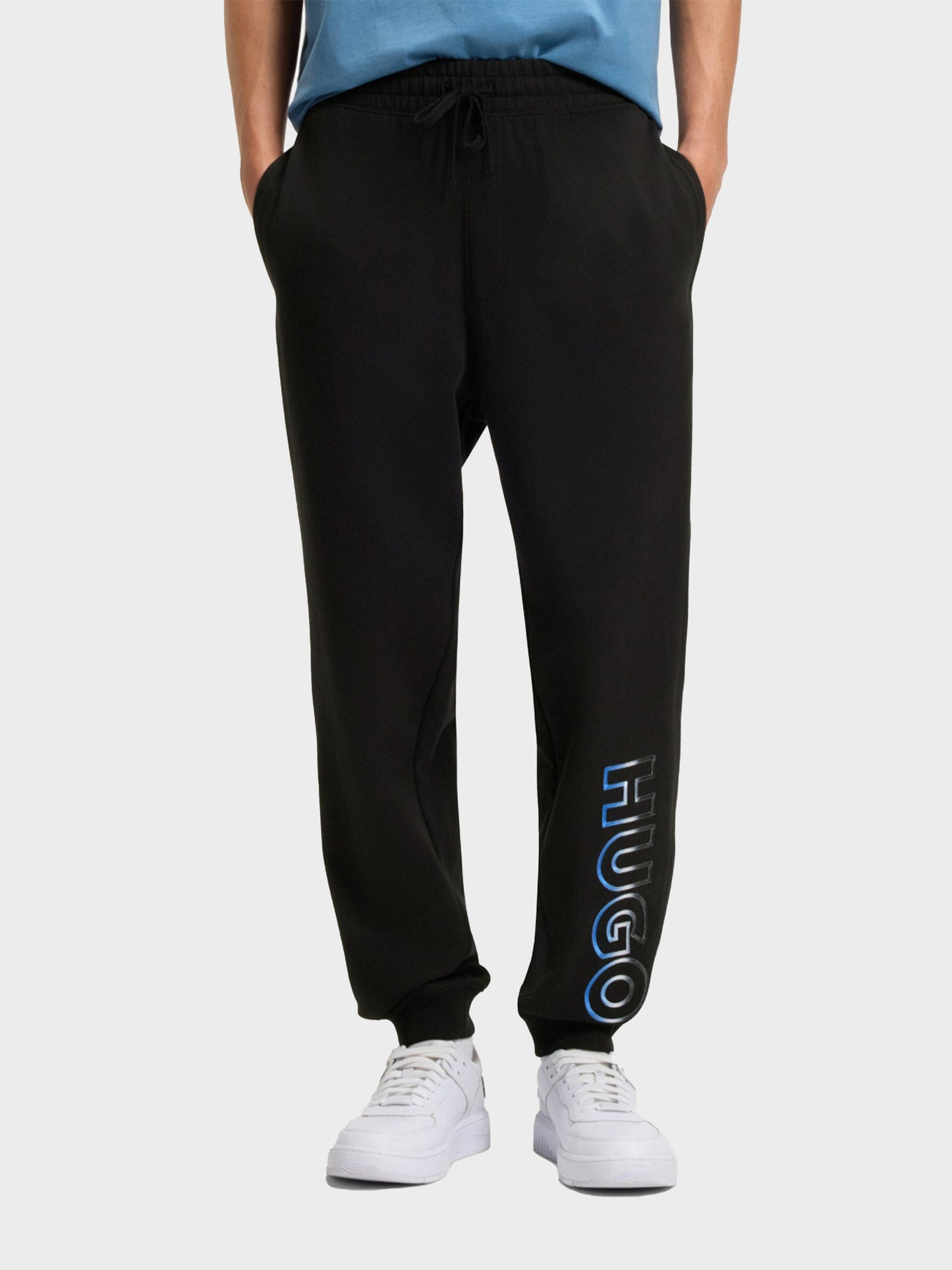 HUGO - Pantalón De Chándal Con Logo Degradado De Hombre En Terry De Algodón