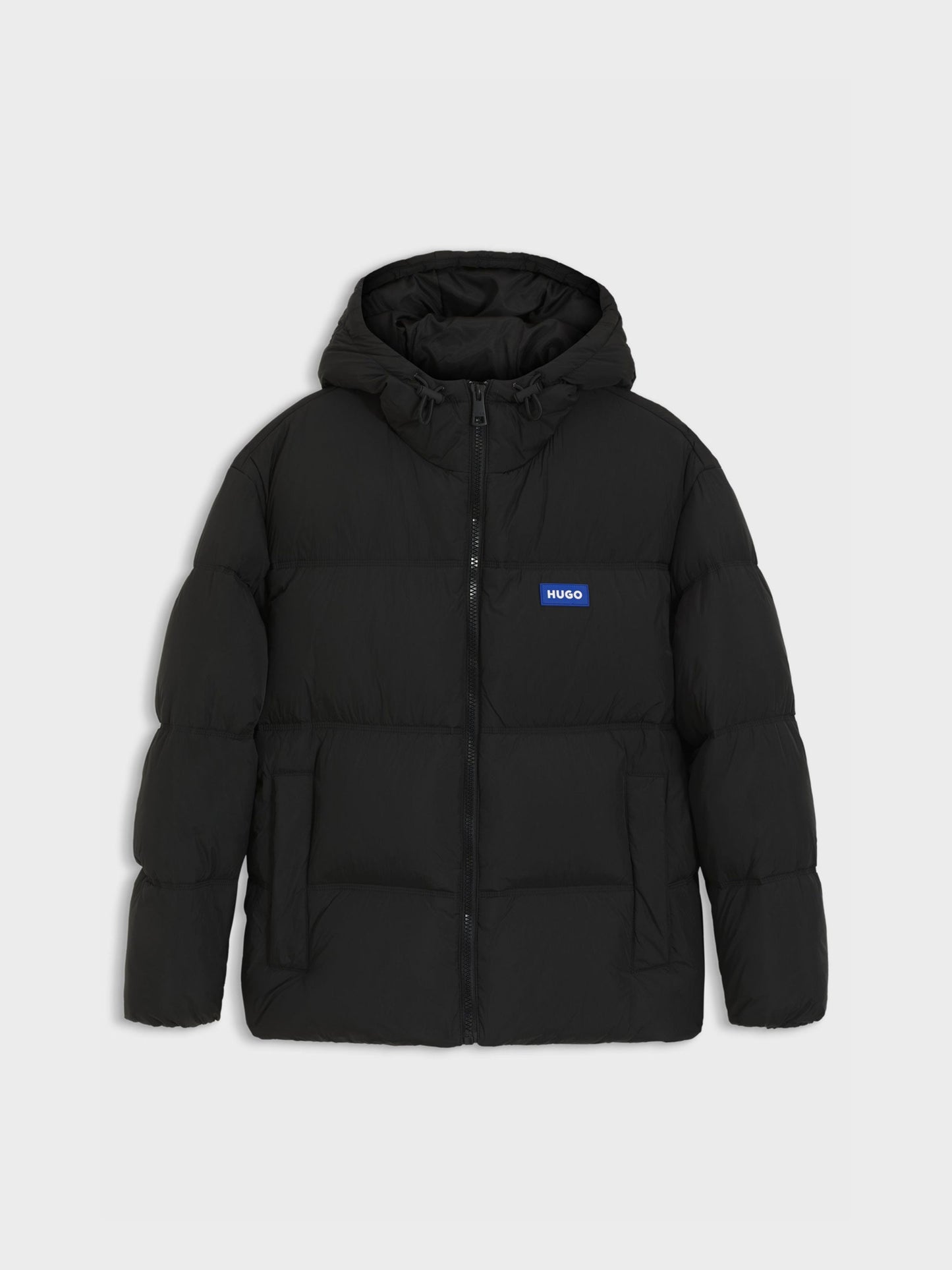 HUGO - Chaqueta Acolchada Repelente Al Agua De Hombre Con Etiqueta De Logo Azul
