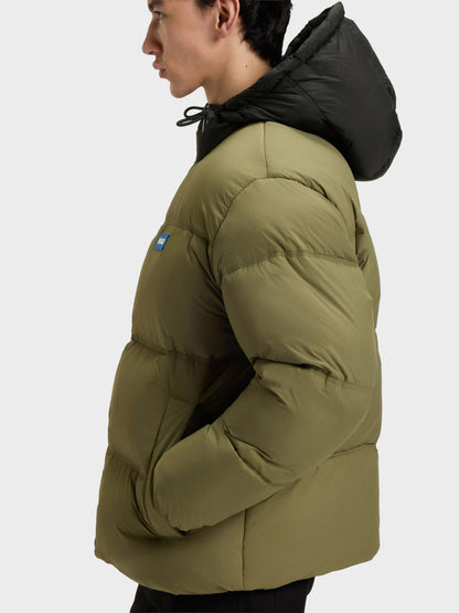 HUGO - Chaqueta Acolchada Repelente Al Agua De Hombre Con Etiqueta De Logo Azul