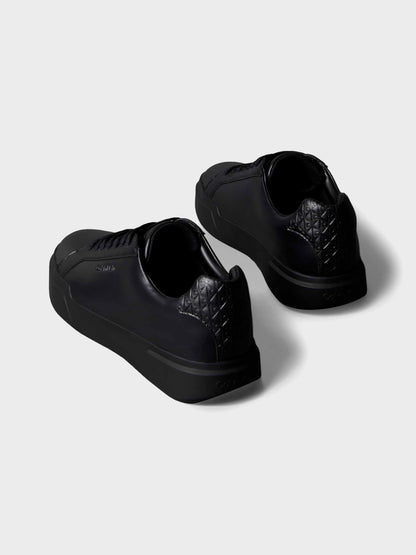 Calvin Klein - Zapatillas De Piel Lisa Con Logo De Hombre