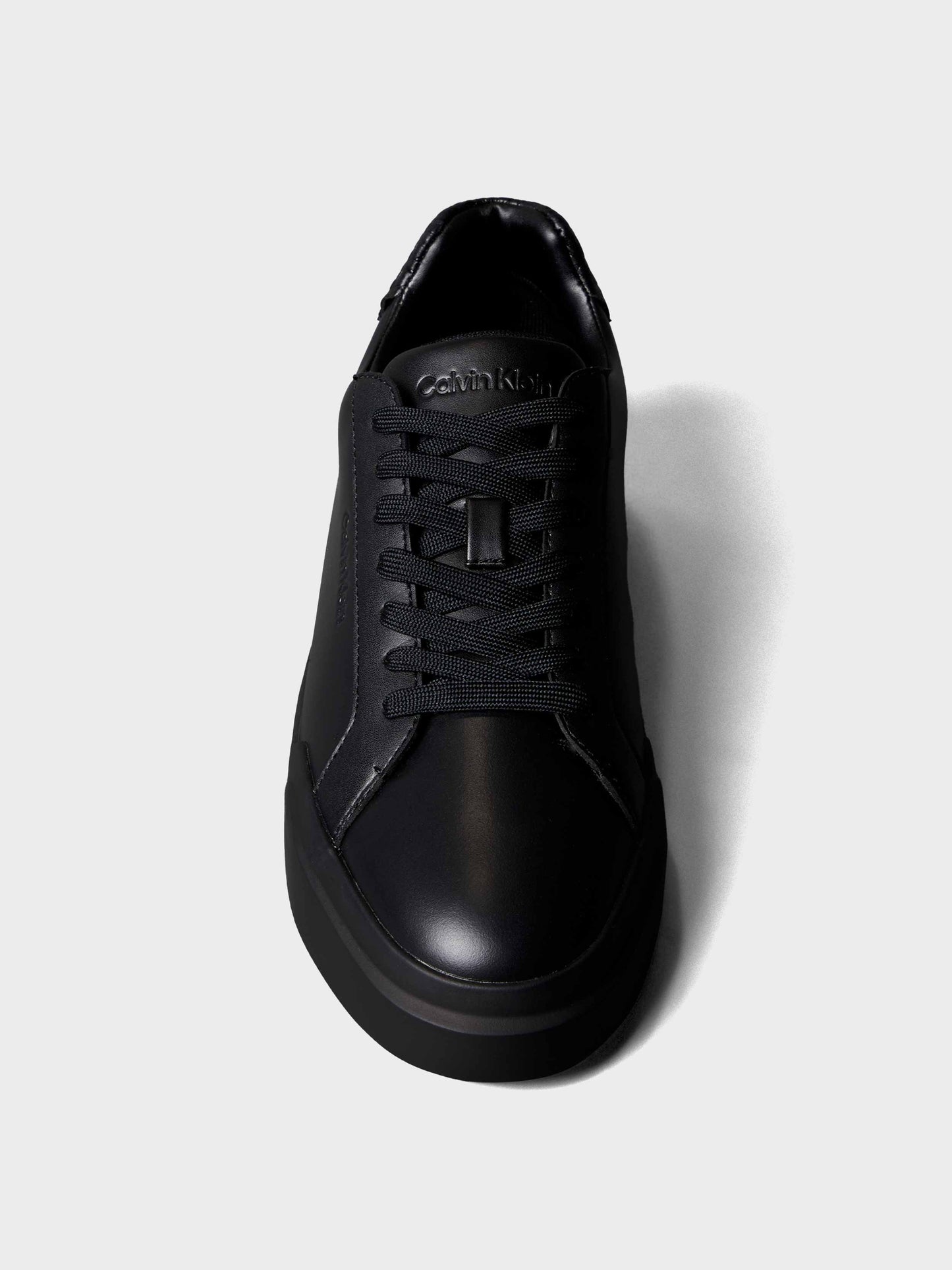 Calvin Klein - Zapatillas De Piel Lisa Con Logo De Hombre